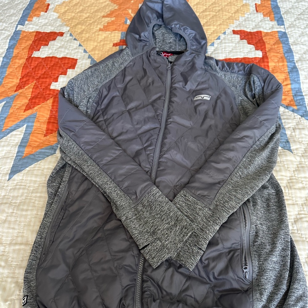 Kimes Ranch Gray Performance Puffer Jacket - Size Large